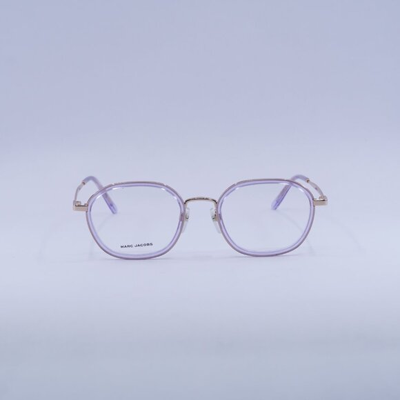 🕶️ New Marc Jacobs MARC 702/G 0789 00 Eyeglasses - Lilac/Gold Frame 49mm - Picture 4 of 10